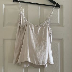 Cami NYC Pearled tank top size small